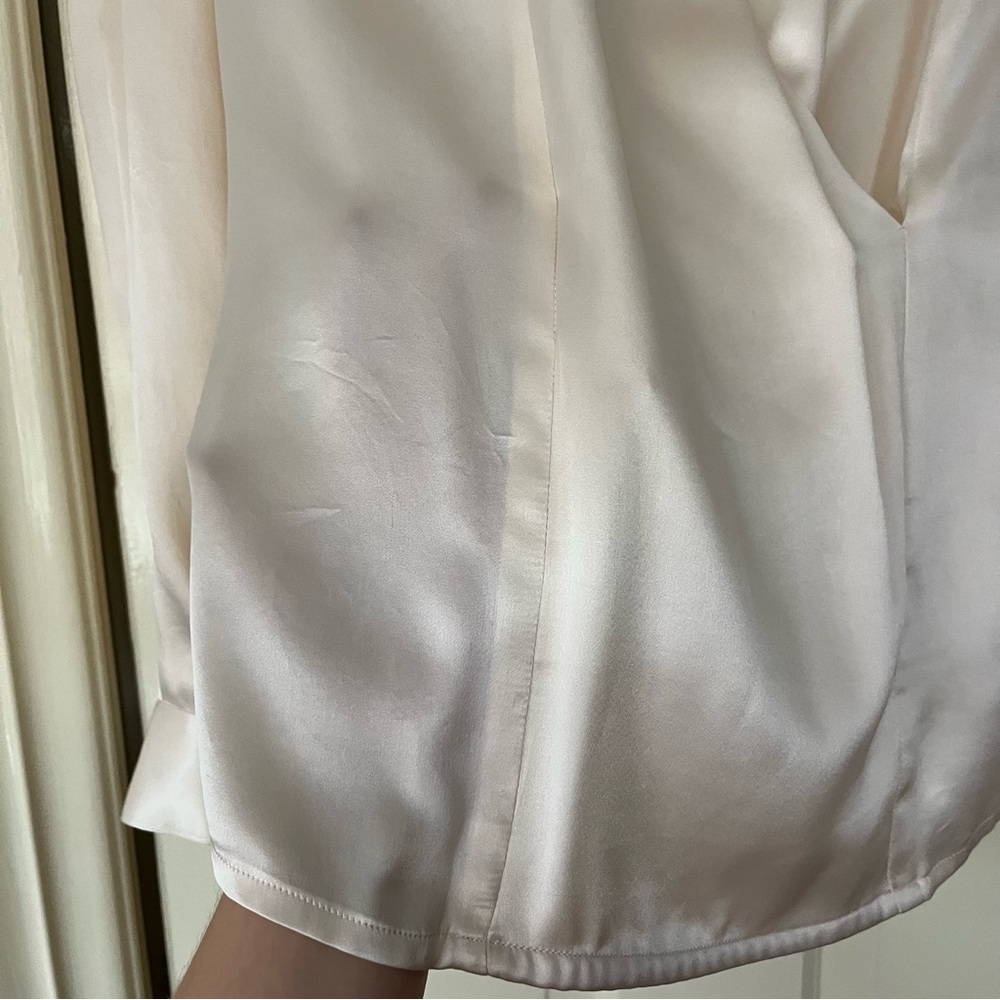 Vintage Silk Ivory Blouse - Picture 6 of 12